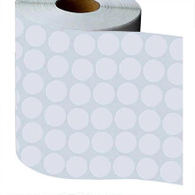 (15*15MM) 2000 Pieces Circle Blank Labels Code Dot Stickers Printable Adhesive For Store
