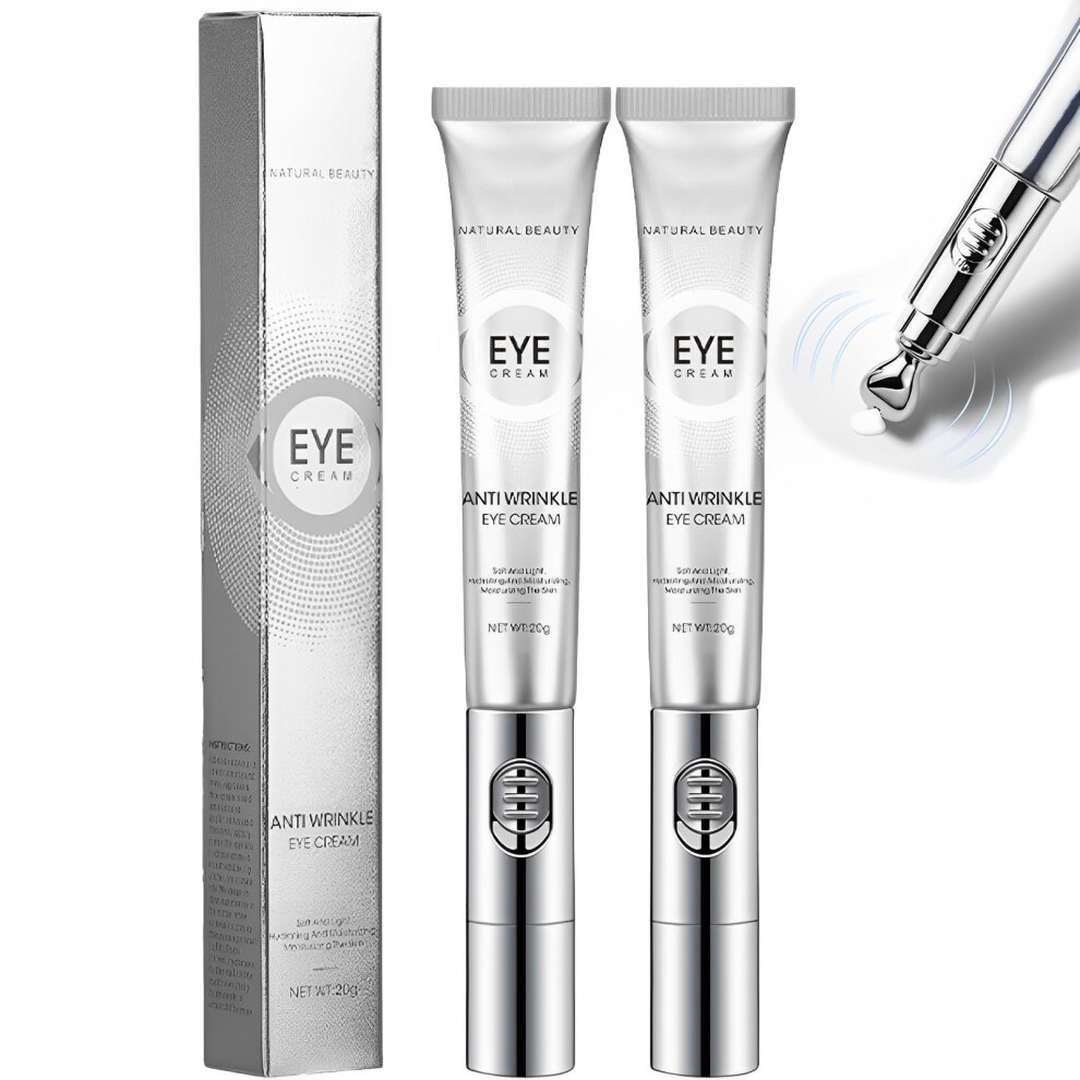 Cream/Dark Anti Aging Eye With Massager, Multipeptide Firming For Wrinkles, Circles And Puffiness, 20G (2)