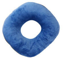 Dark Blue Donut Pillow, Soft Breathable, Waterproof, 14" Diameter