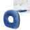 Dark Blue Donut Pillow, Soft Breathable, Waterproof, 14" Diameter 10