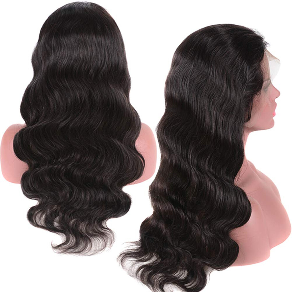 Brazilian Body Wave Lace Front Wig 150 Density Human Hair Natural Hairline for Black Women