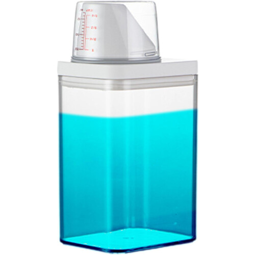 Liquid Detergent Dispenser Bottle 1100ml Leak‑Proof with Measuring Cup for Laundry Storage 1