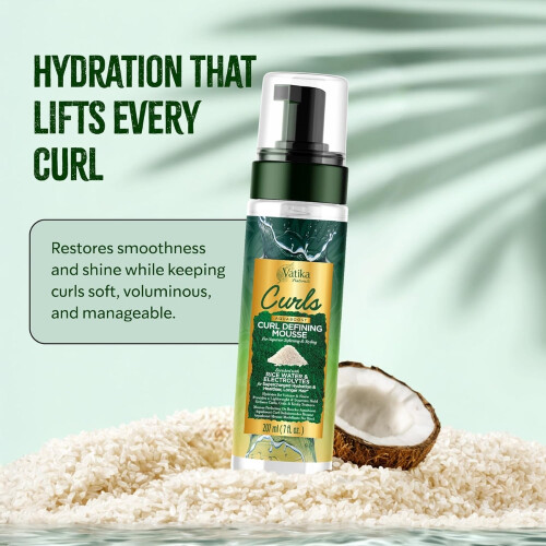 Vatika Curls AQUABOOST Curl Defining Mousse 207 ml 1
