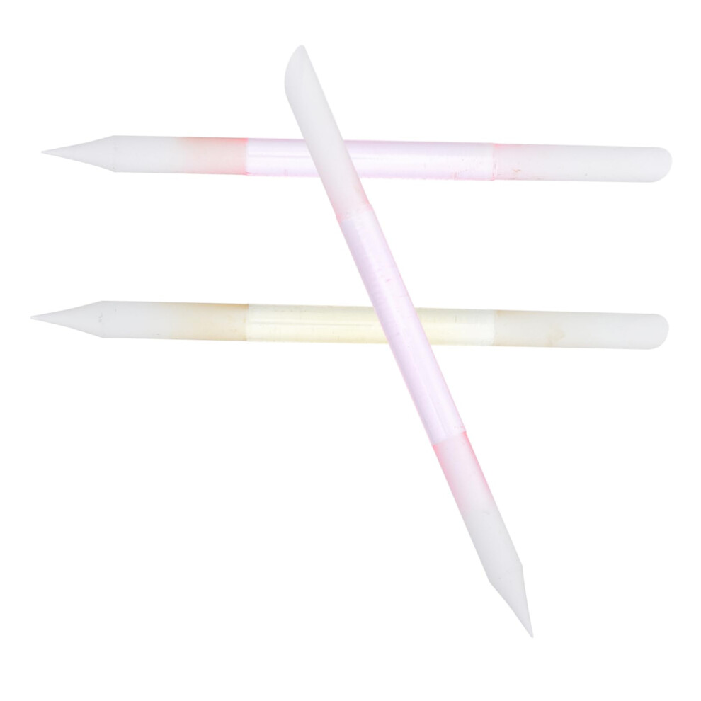 3pcs Double Sided Glass Nail File and Buffer for Precise Shaping and Smooth Finish