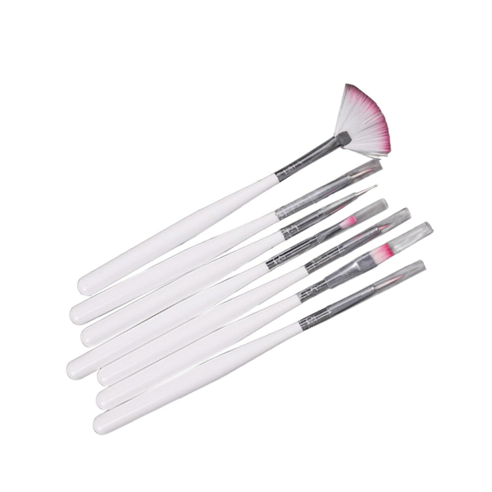 14pcs Professional Nail Art Brush Set with Long Handles for Precision Manicure at Home or Salon