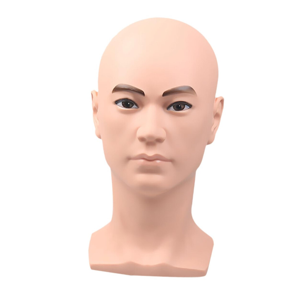 Unisex Mannequin Head For Wig Display With Stable Base, Bald Stand For Hats And Glasses Styling