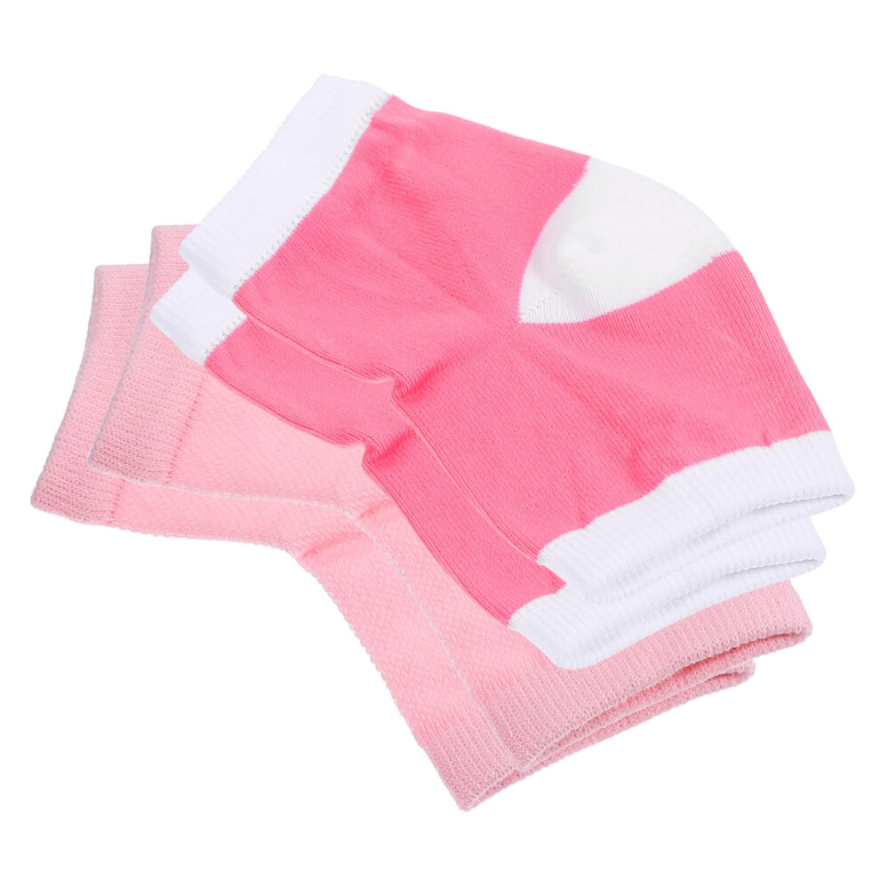 Heel Cushioned Socks with GelPadded Heel Sleeves, Breathable Foot Care Protector, 2 Pairs