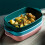 Ceramic Baking Dish with Double Handles Rectangular Pan for Lasagna Casseroles Oven to Table Black 4