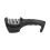 Knife Sharpener 3 Stage Manual Handheld Kitchen Tool for Straight and Serrated Blades Black 1