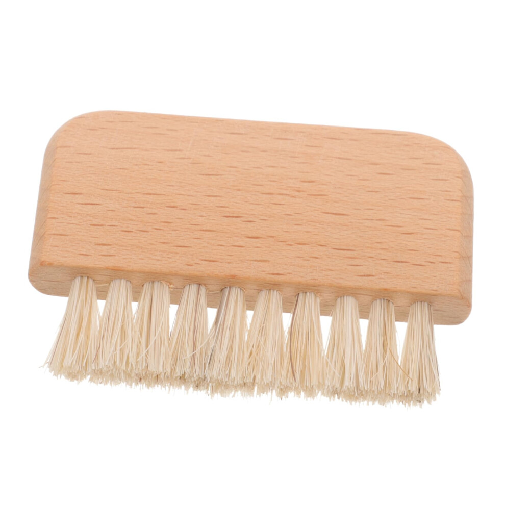 Nail Brush and Cuticle Brush with Wooden Handle for Deep Nail Cleaning Manicure Pedicure Care