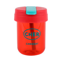 Transition Sippy Cups for Baby 6 Months+, Portable & Leak-Proof, Vacuum Insulated Red Feeding Cup with Easy Clean Wide Mouth Design for Home &