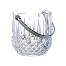 Acrylic Ice Cube Container, Wine Chiller With Handle, Durable And Safe, Keeps Drinks Cool And Fresh For Extended Periods, Perfect For Cocktail Bars