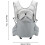 Hydration Backpack for Running and Cycling, Waterproof Polyester with Breathable Straps, Grey 4