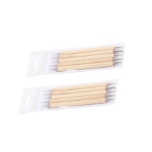 10pcs Wooden DualEnded Nail Art Dotting Pen Set for DIY Manicure and Rhinestone Placement
