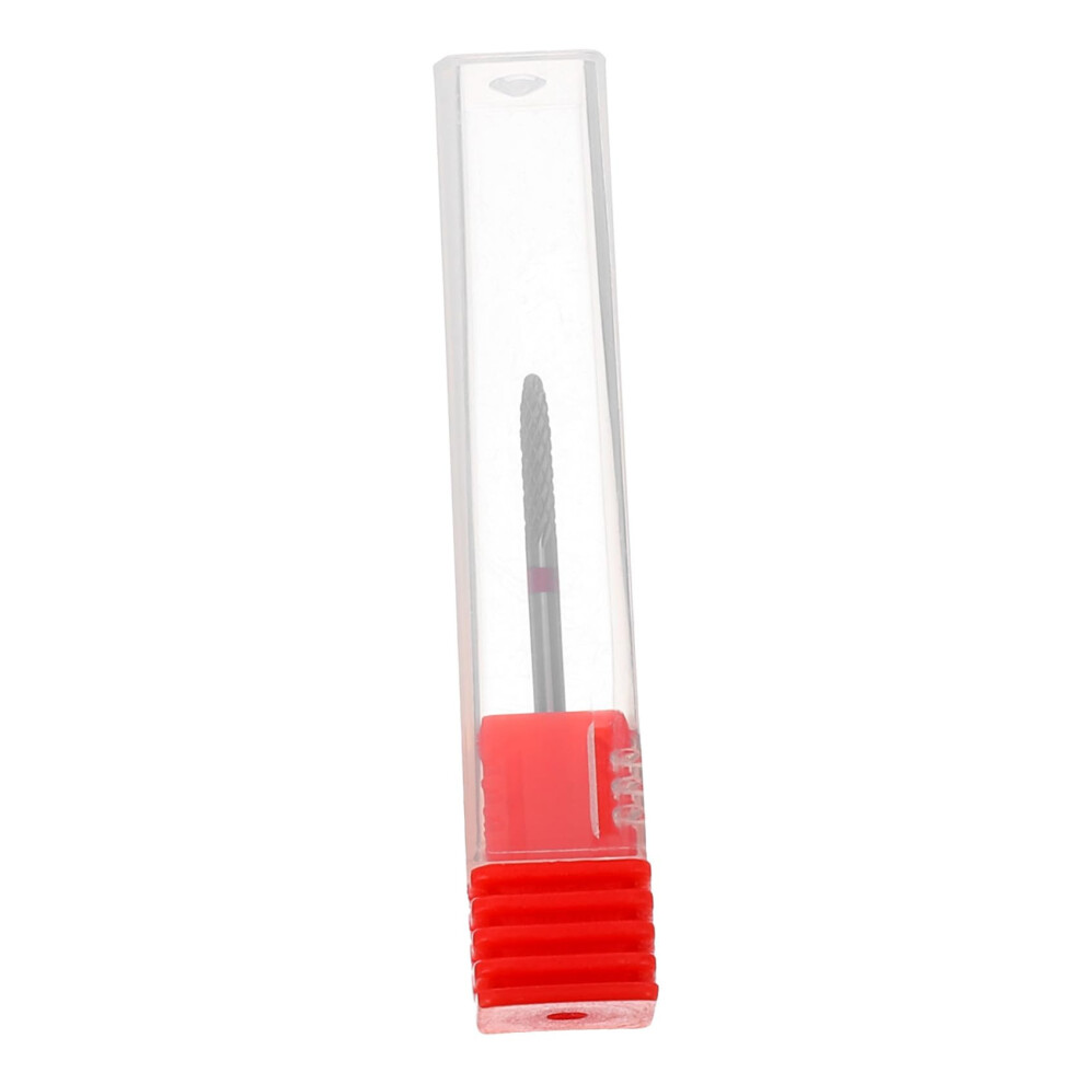 Red Tungsten Nail Drill Bit For Efficient Cuticle Removal And Smooth Nail Shaping Professional
