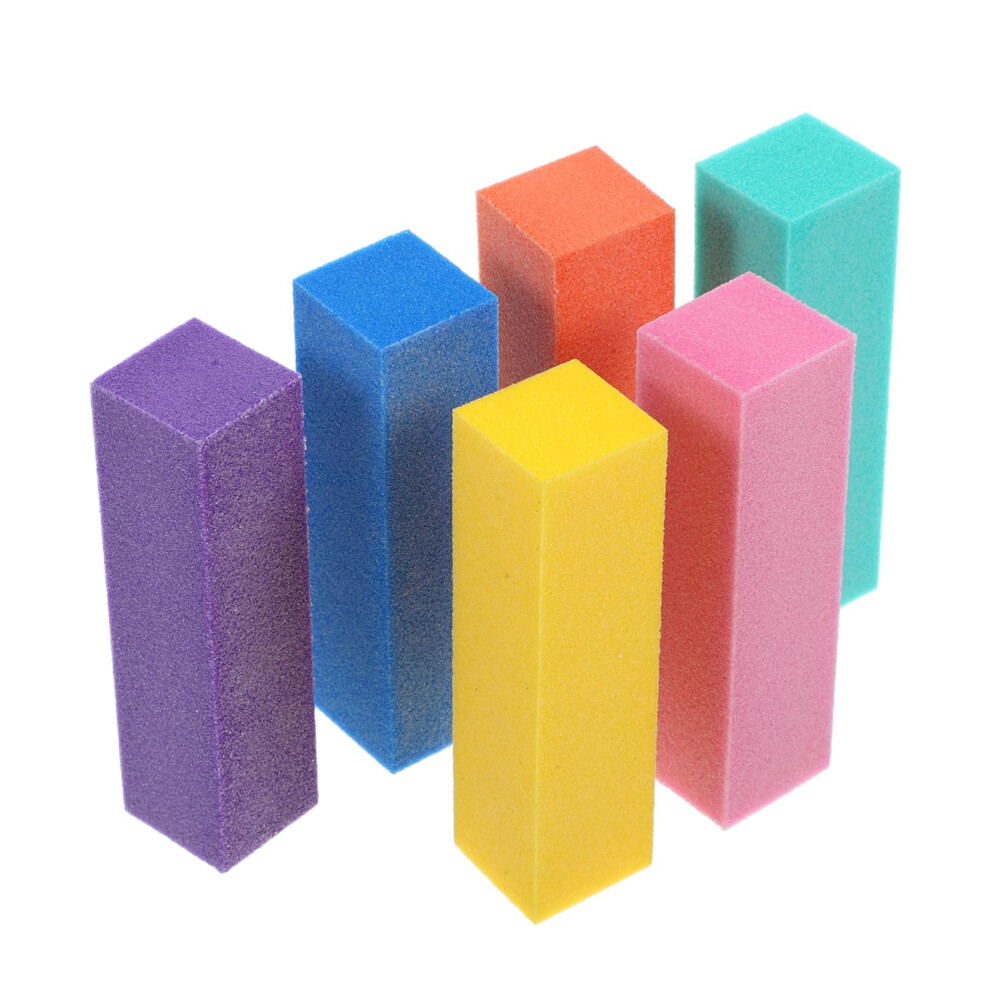 6pcs Professional Nail File and Buffer Set Double Sided for Manicure Pedicure Acrylic Natural Nails