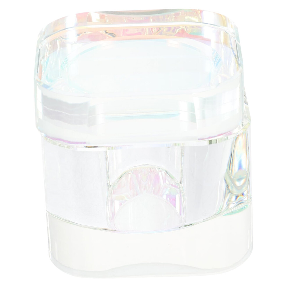 Crystal Glass Nail Dappen Dish Cup for Acrylic Nails, Easy Clean Holder for Manicure Salon
