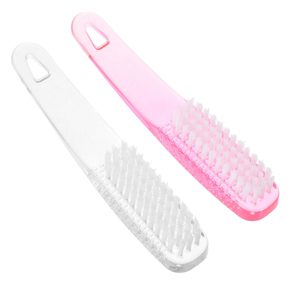 Nail Dust Brush Set 2pcs with Ergonomic Grip for Effective Nail Cleaning Manicure Pedicure
