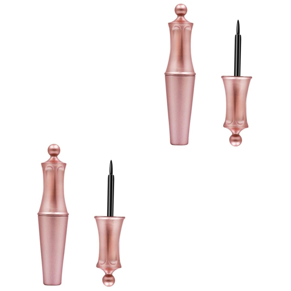 Black Magnetic Eyeliner Pen Kit With Precise Applicator For False Lashes, Longlasting Hold, 4Pcs