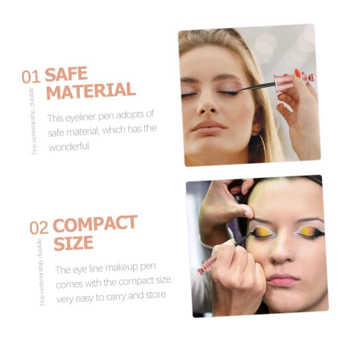 Magnetic Eyeliner Pen Kit with Precise Applicator for False Lashes, LongLasting Hold, 4pcs 2