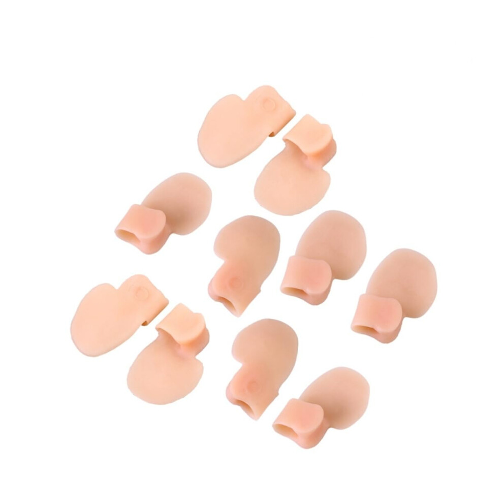 Nude Toe Separators for Bunion Relief and Blister Prevention Soft Gel Spacers 10pcs