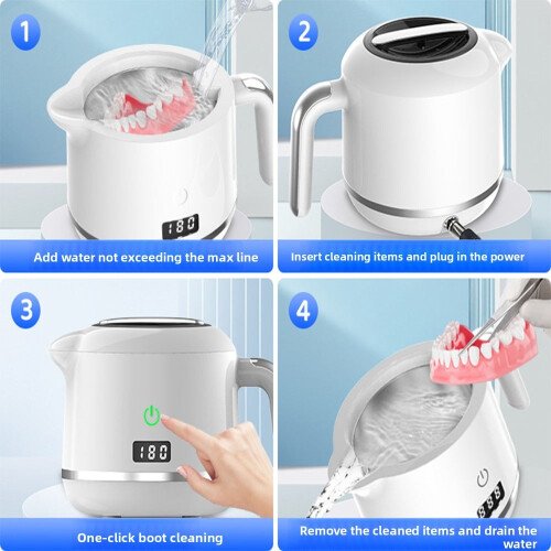 Small UV Tooth Socket Jewelry Ultrasonic Cleaning Machine 2