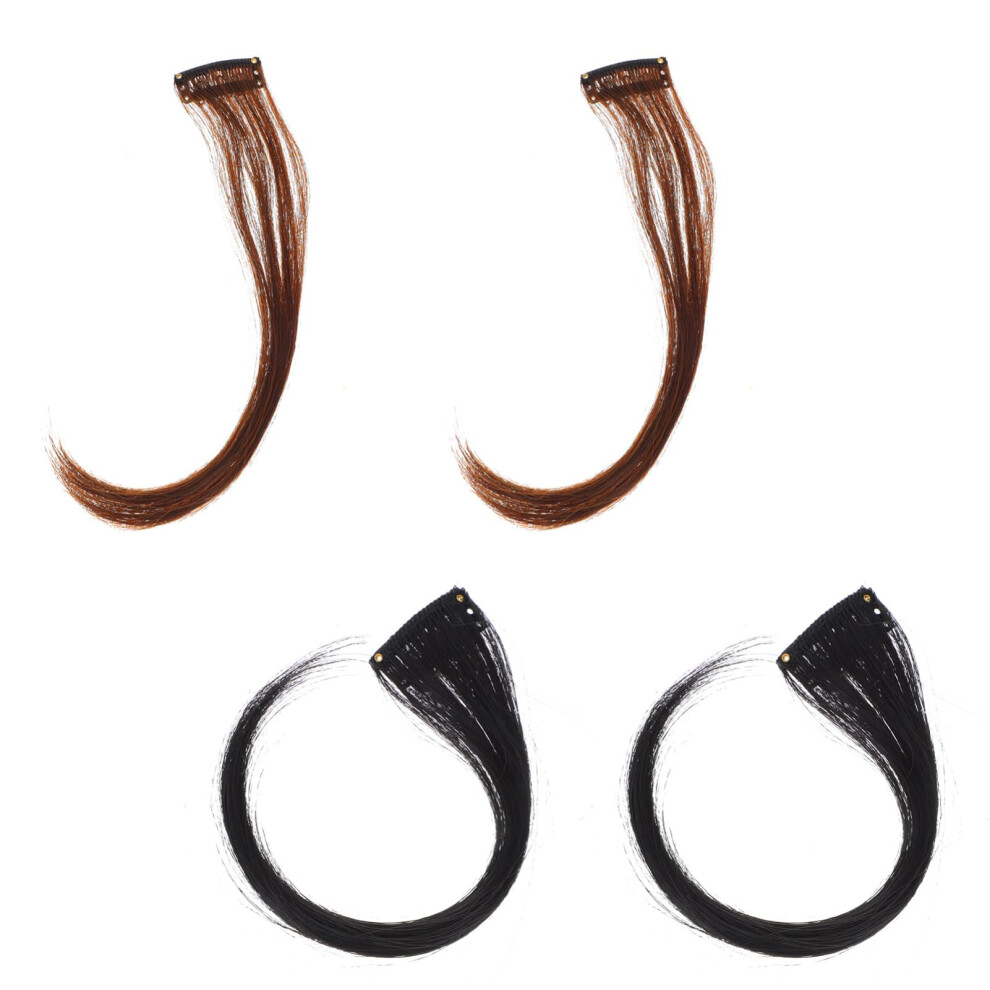 Fake Bangs Human Hair Side Fringe Clip In Hairpiece Natural Look Lightweight for Women