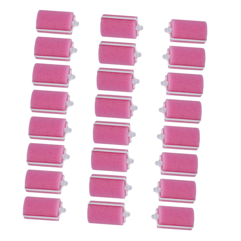 24pcs Soft Foam Hair Curlers No Heat Sponge Rollers Gentle Curling for Short Hair