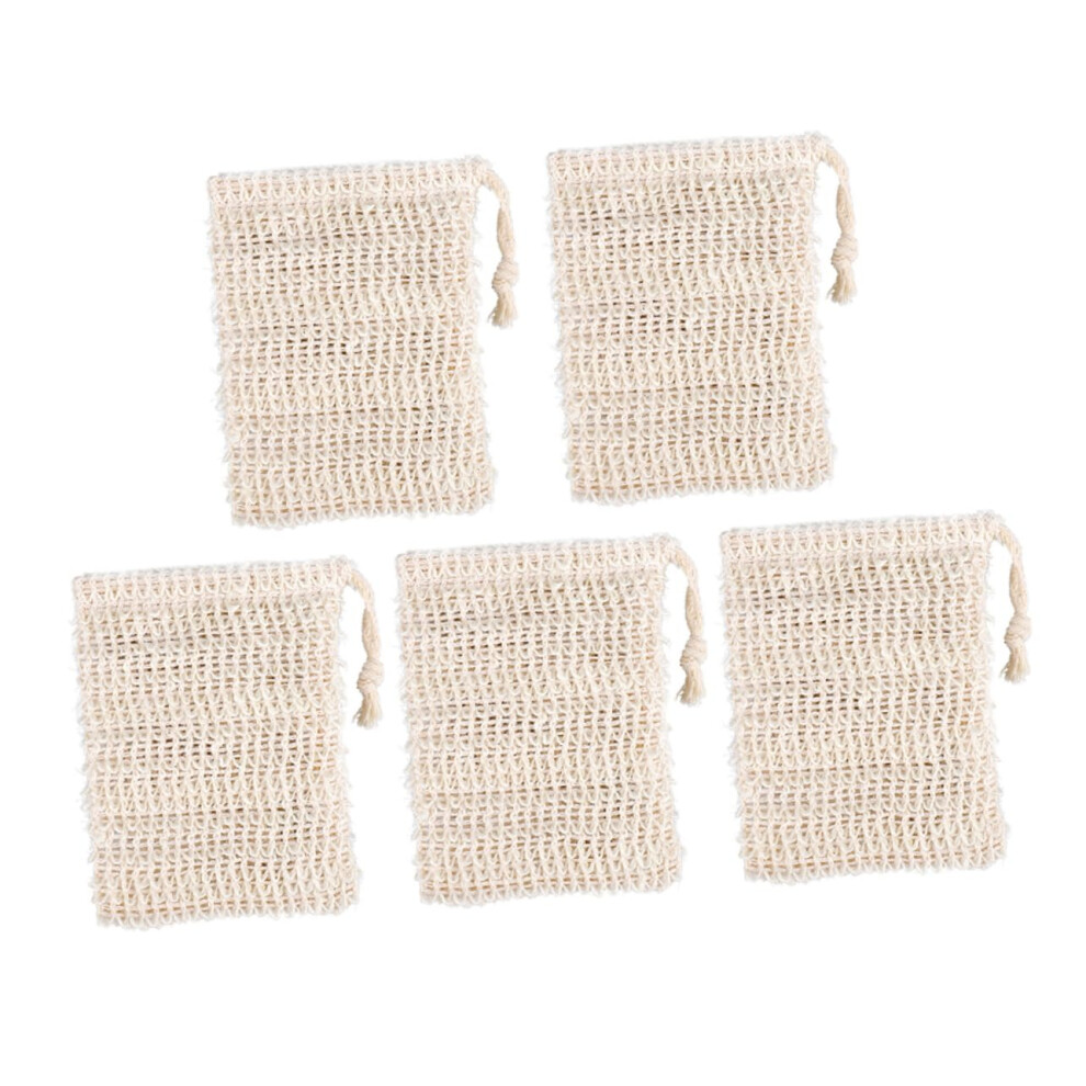 Soap Saver Bag Set with Jute Mesh, Exfoliating Soap Pouch for Rich Lather and Gentle Skin Care