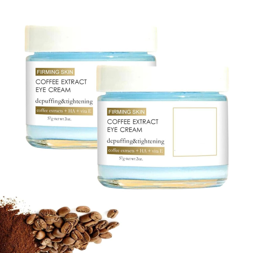 Cream/Dark Eye For Circles And Puffiness With Caffeine Niacinamide Hyaluronic Acid, 2Pcs