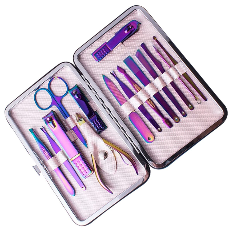 Stainless Steel Nail Clipper Set with Precise Cutting Edges, Manicure and Pedicure Kit for Home and Salon