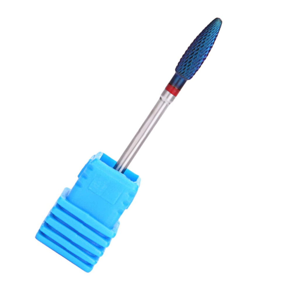 Diamond Cuticle Nail Drill Bit Tungsten Steel Round Tip for Precision Manicure and Pedicure