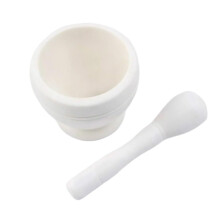 Resin Mortar and Pestle for Herbs and Spices, Durable Kitchen Grinding Bowl, Size 4