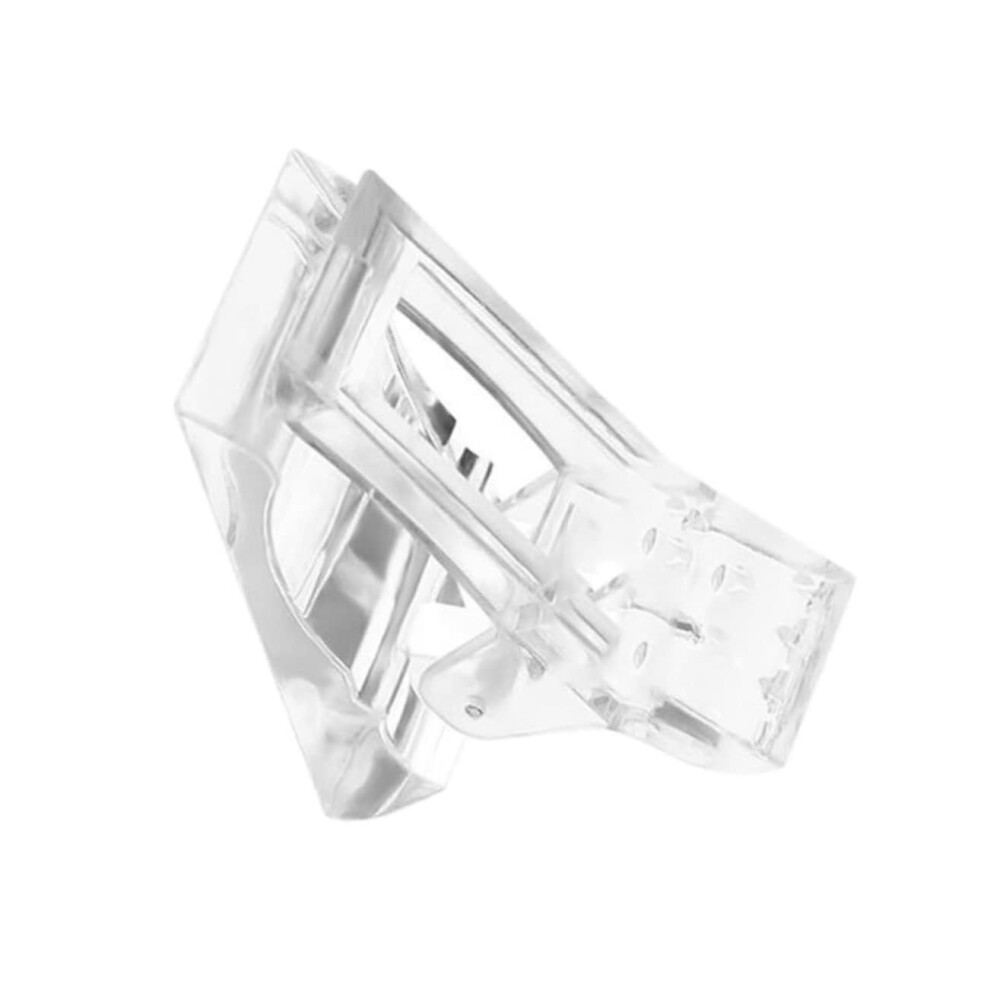Nail Extension Clip with Secure Hold, Reusable Poly Gel Nail Tips Fixing Tool for Quick Setup