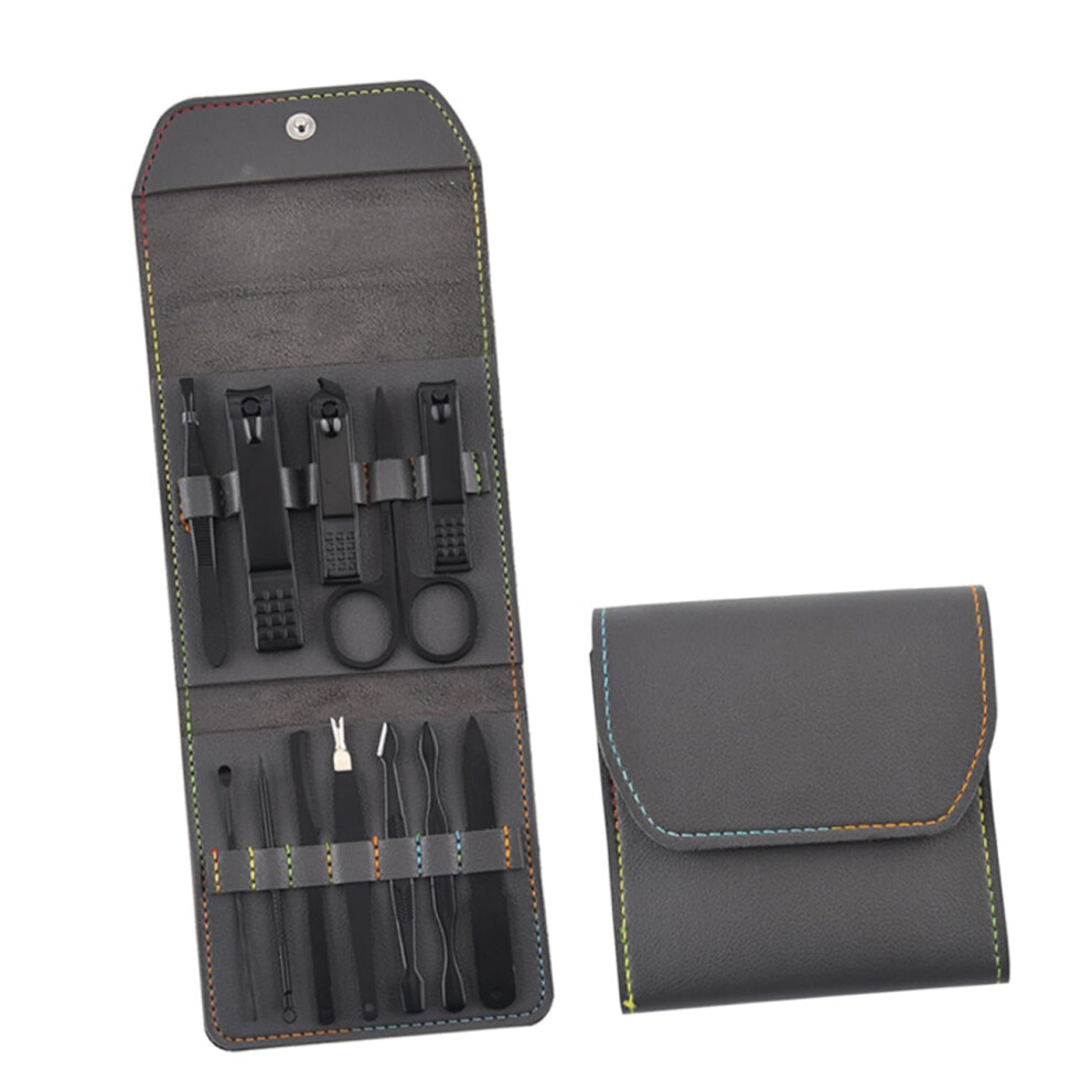 Stainless Steel Nail Clippers Set with Case, Sharp Durable Manicure Pedicure Tool for Fingernails Toenails