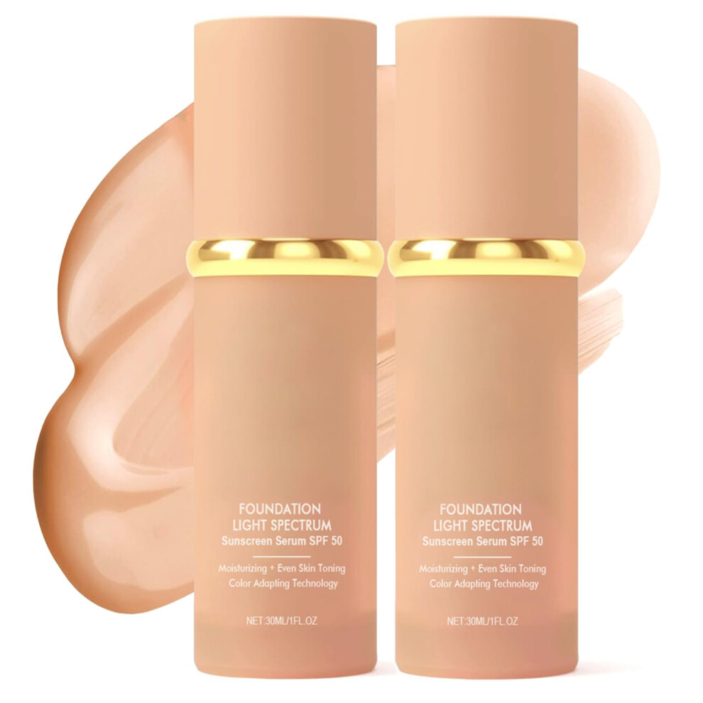 Liquid Foundation Full Coverage Hydrating 3in1 Concealer Moisturizer ToneAdapting 30g (2pcs)