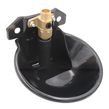 Automatic Livestock Waterer with RustResistant Copper Valve, 7.1 x 3.1in Steel Bowl for Pigs Cattle Sheep