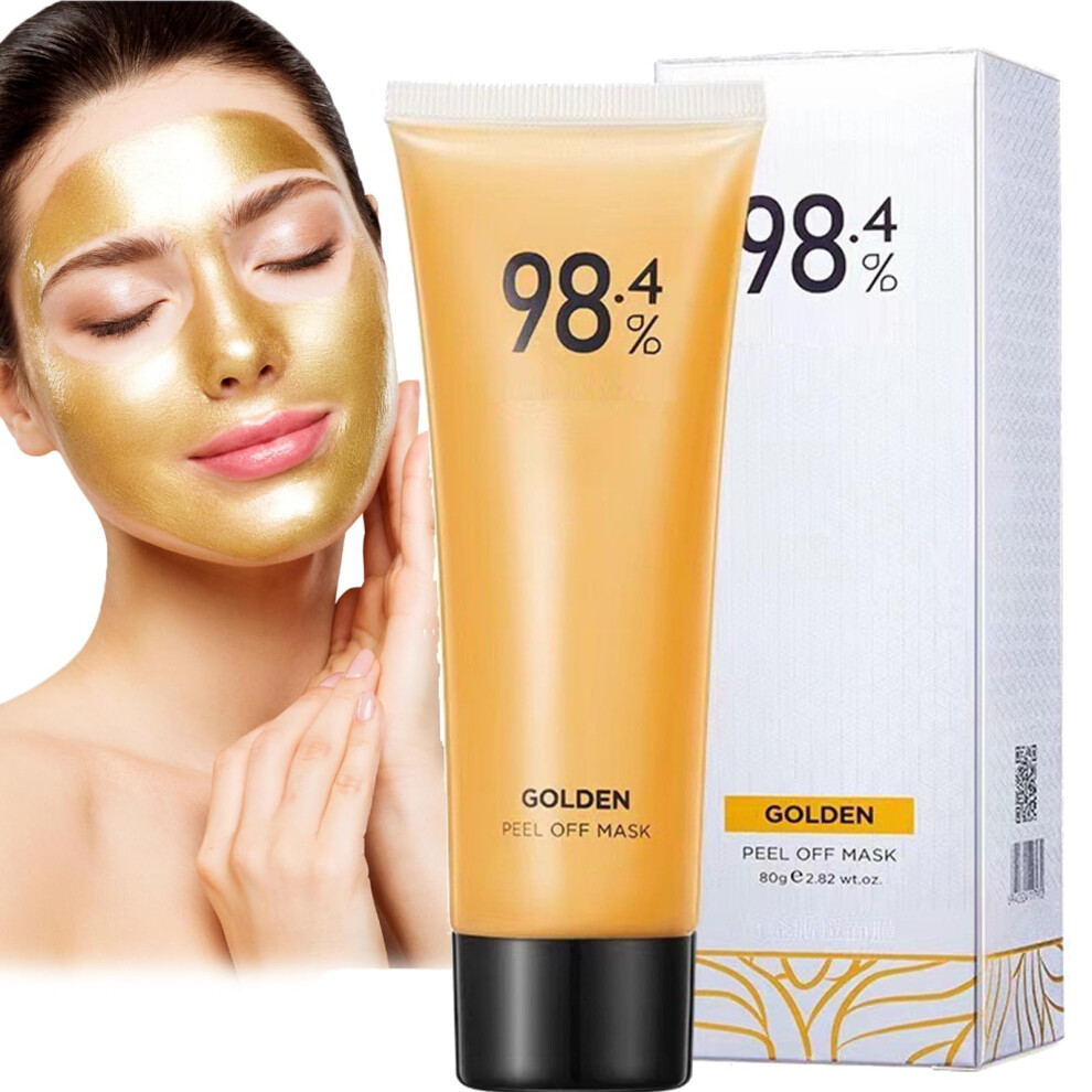 Gold Peel Off Face Mask 80G Foil Luxury Deep Pore Cleansing For Smooth Skin Care