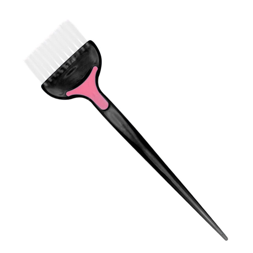 Black 5Pcs Hair Dye Brush Set With Soft Bristles For Precise Color Application, Salon And Home Use