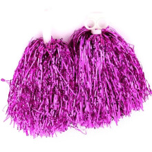 Cheerleading Pom Poms Set of 4 for Dance Teams, Sports Games, Competitions, Purple