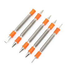 5 Piece Heavy Duty Double Head Nail Setter Set for Woodworking, Hammerless Automatic Center Punch