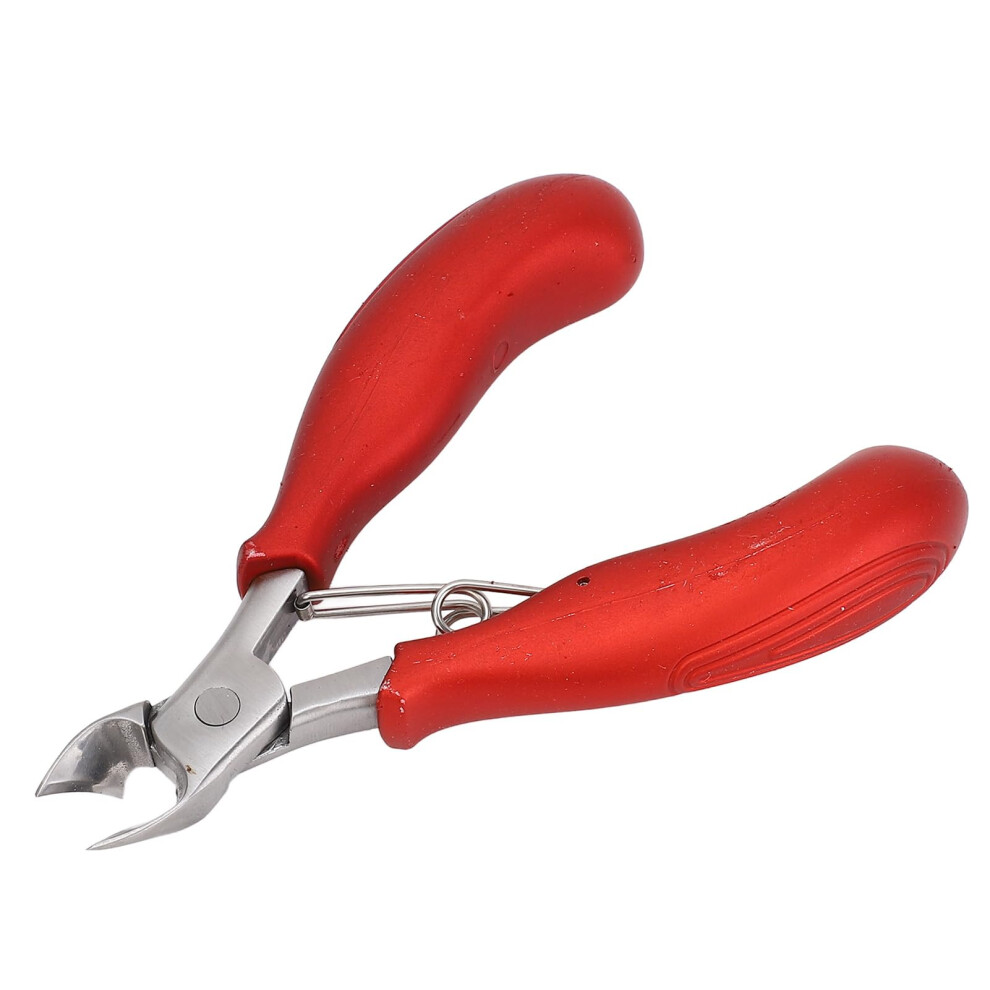 Stainless Steel Cuticle Nipper with Ergonomic Grip and Protective Cover for Precise Nail Trimming