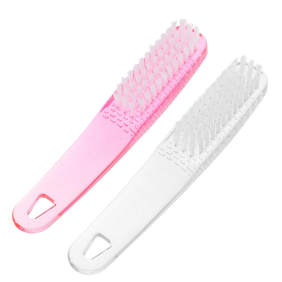 2pcs Nail Brush with Ergonomic Handle for Dust Removal, Manicure and Pedicure Nail Art Cleaning