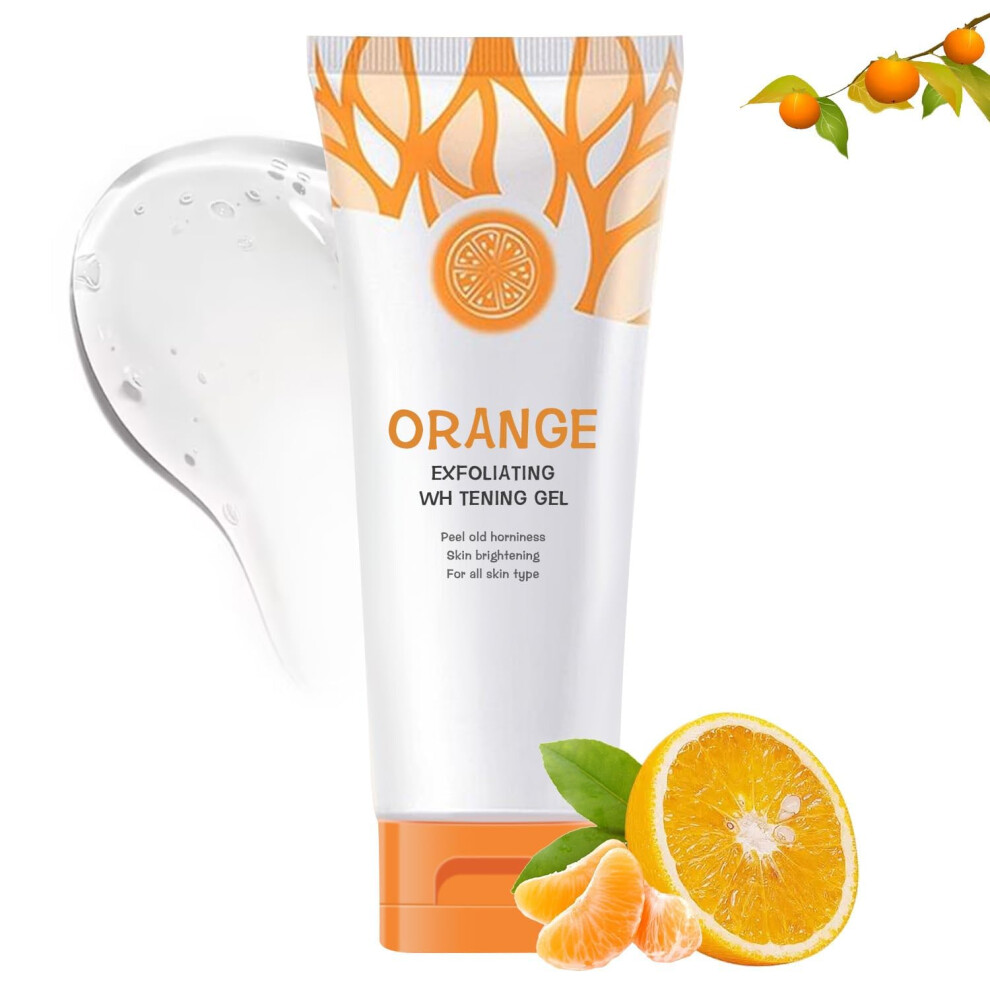 Orange Face And Body Scrub Gentle Gel Exfoliation For Smoother Skin Texture