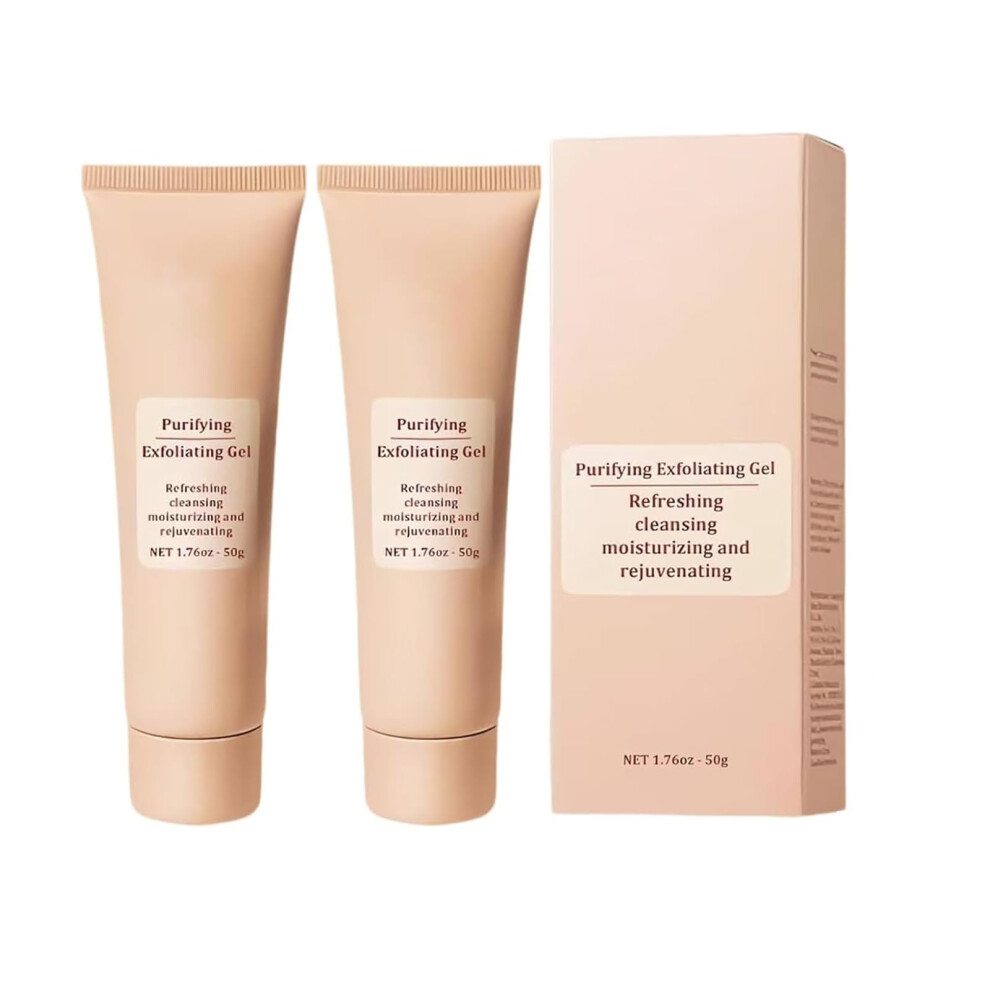 Exfoliating Face Gel 50g Duo â Gentle Facial Exfoliator for Deep Cleansing and All Skin Types