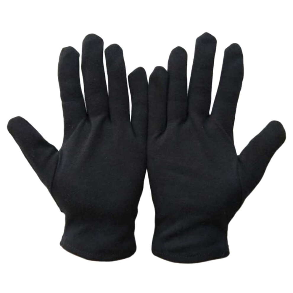12 Pairs Fingerless Cotton Work Gloves For Women Moisturizing Textured Grip Warm Protective 9365369652729
