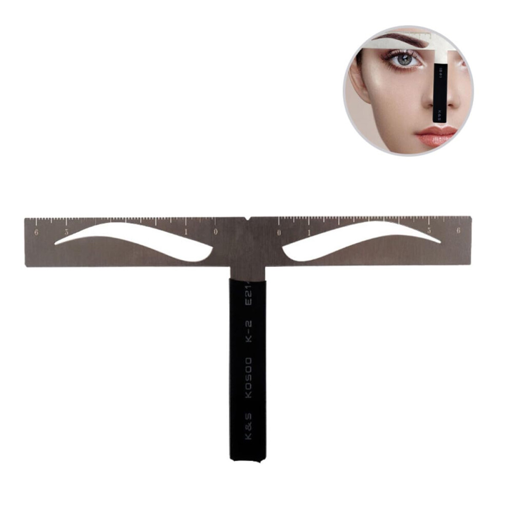 Eyebrow Ruler and Stencil Kit for Accurate Symmetry Mapping and Quick Brow Shaping
