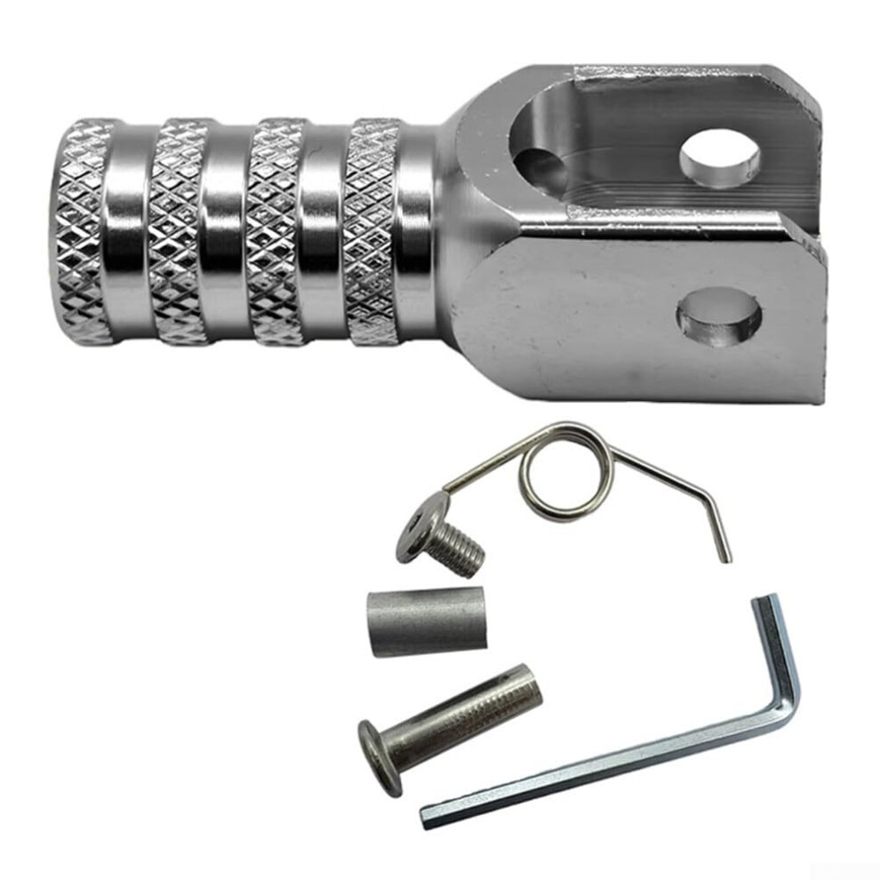 Motorcycle Gear Shift Lever Tip Aluminum Alloy Replacement For Motocross Enduro Dirt Bike Atv (Silver) Silver 9365369787551