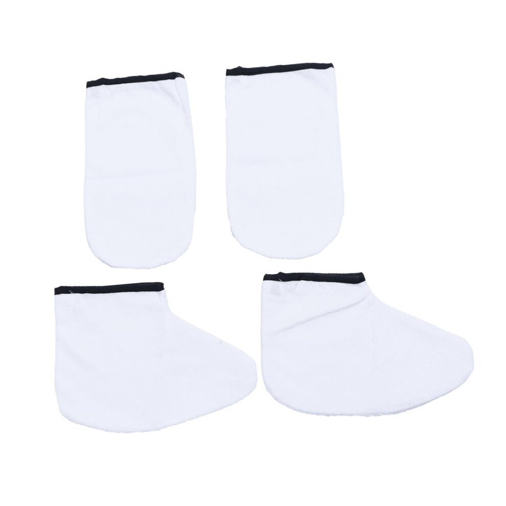 Paraffin Wax Gloves and Mitts for Hand and Foot Care, Washable Cotton, Heat Retention Spa Quality