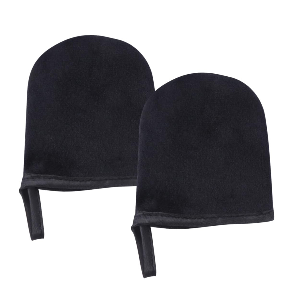 2pcs Self Tanning Mitts for Face and Body with Even Coverage and Back Applicator Band